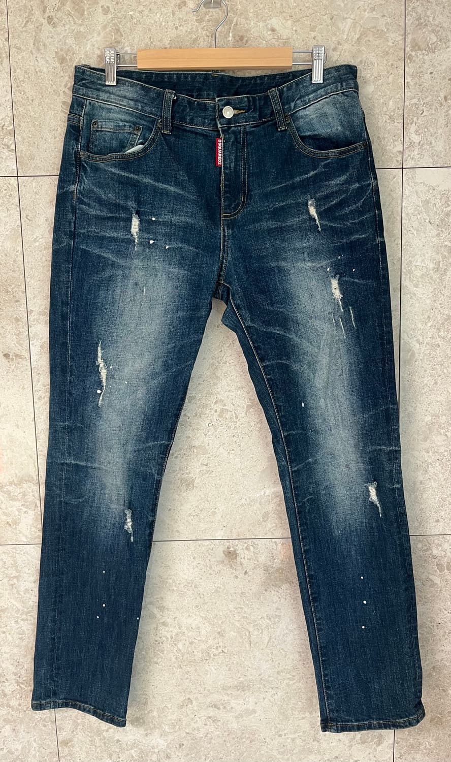 디스퀘어드2 데미지 워싱 청바지 50(34사이즈) 정품 상품이미지1