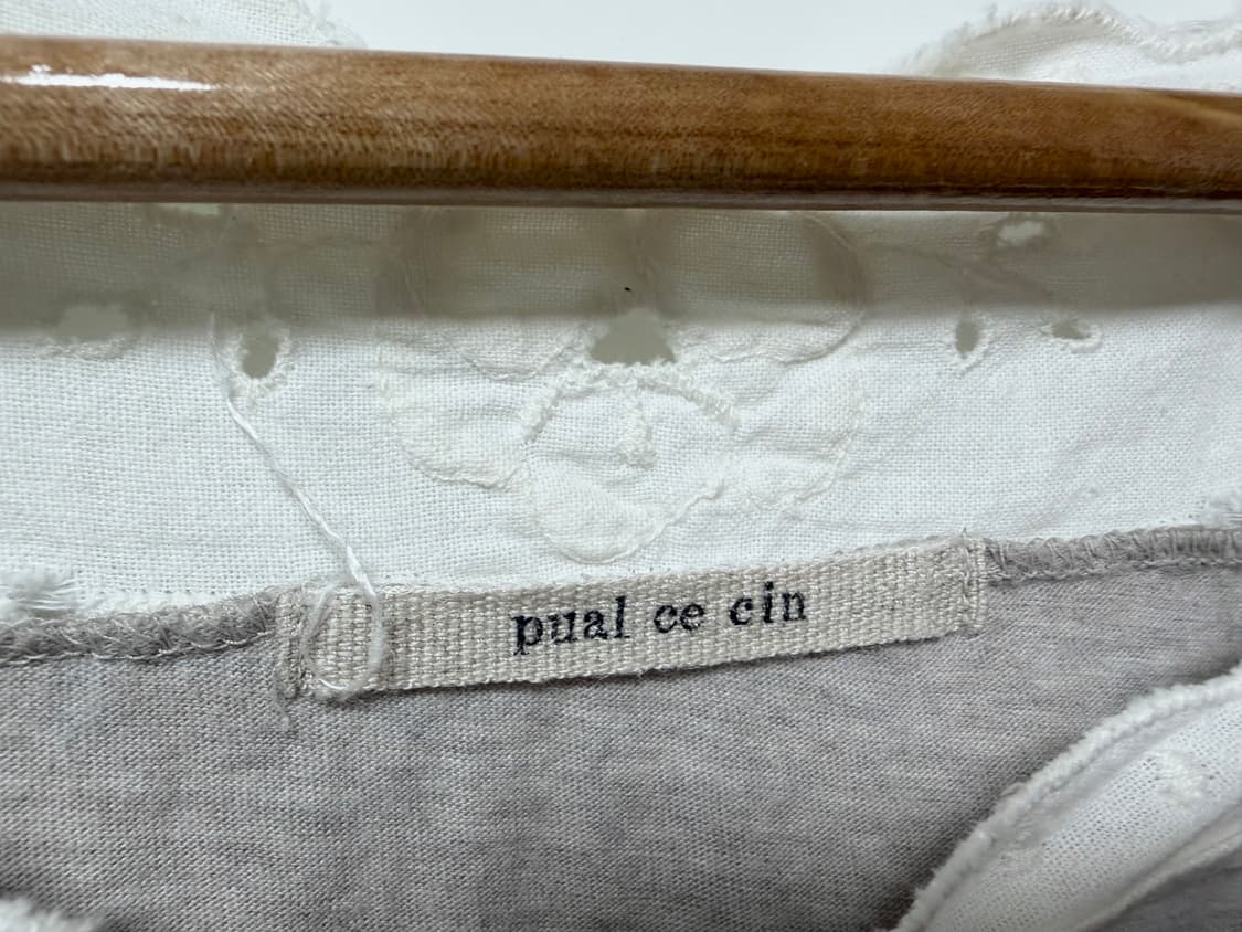 빈티지 pual ce cin 블라우스 7부 티셔츠 레이스 모리걸 y2k 상품이미지3