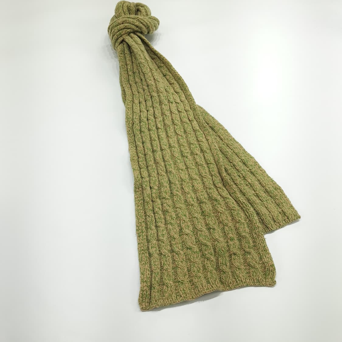 MX106 막스마라 위크엔드 케이블 니트 울 목도리 머플러 상품이미지4