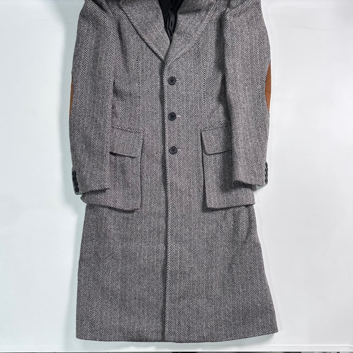 폴로 랄프로렌 우먼스 헤링본 울 코트 상품이미지3