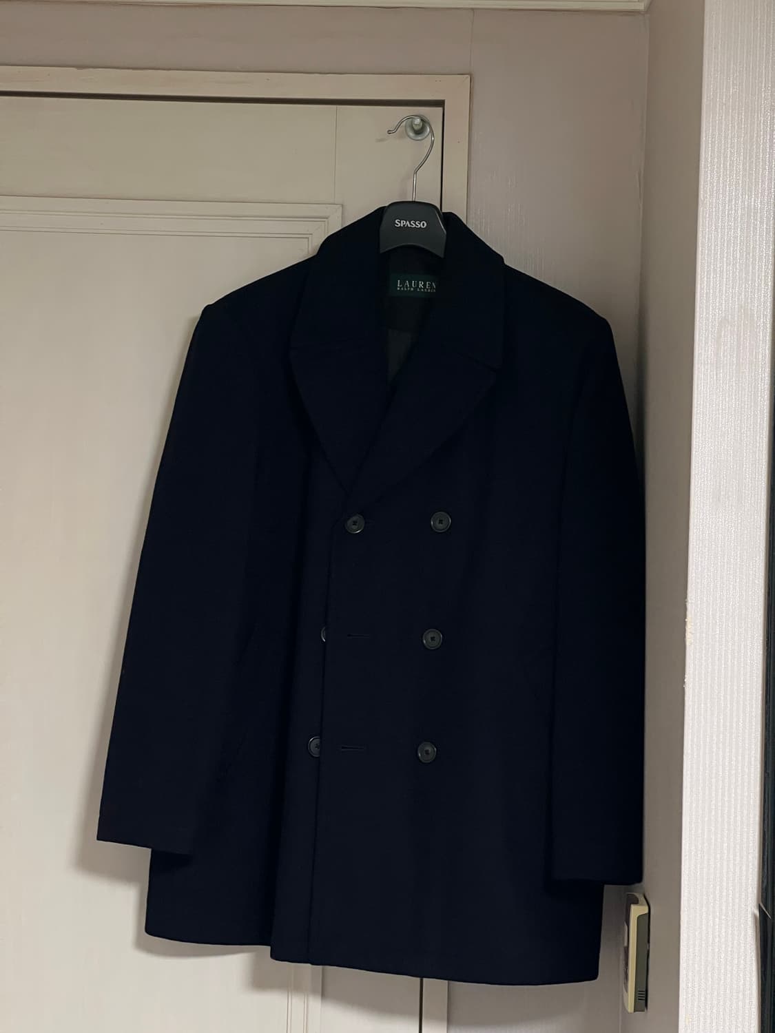 로렌 랄프로렌 네이비 더블코트 상품이미지1