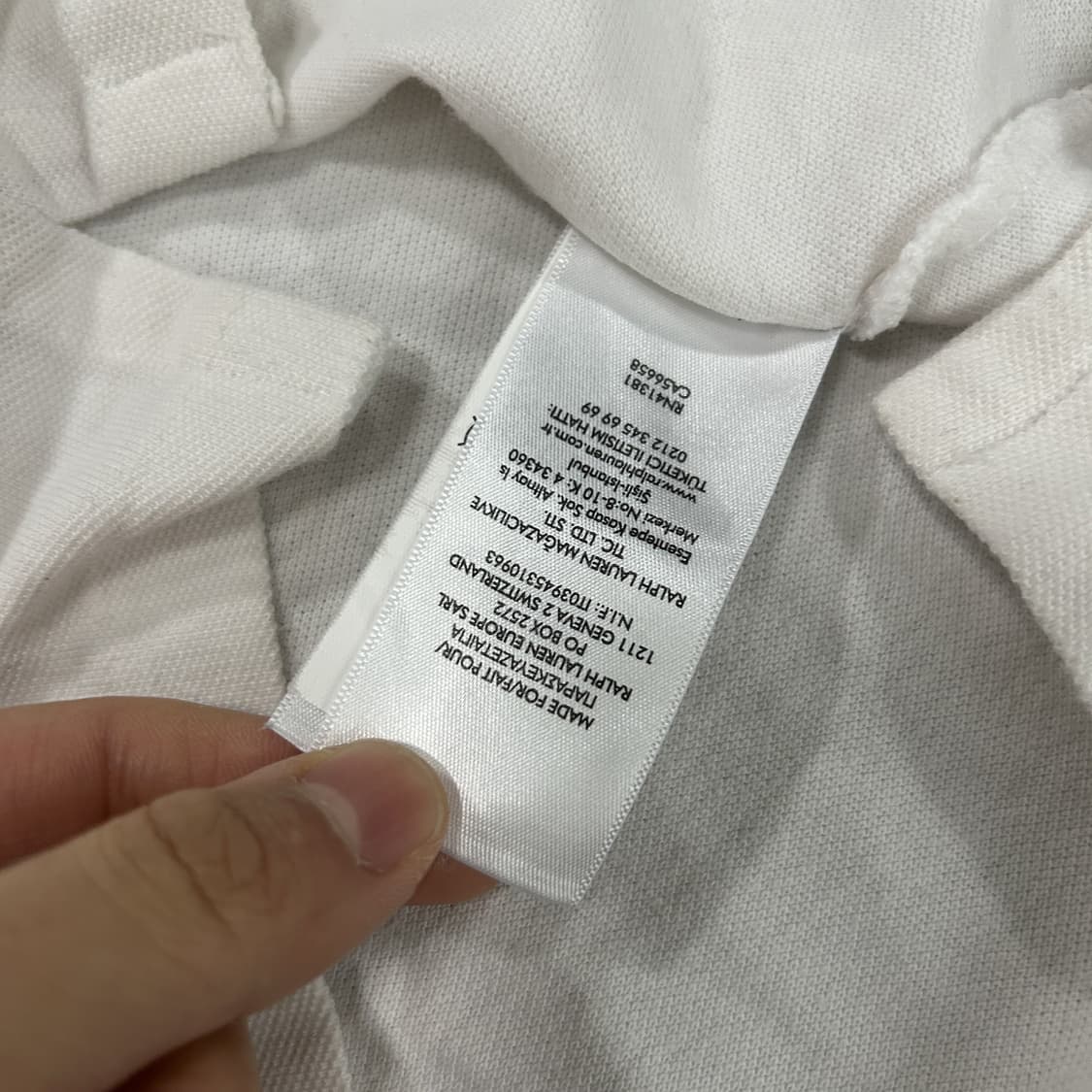 폴로 랄프로렌 화이트 반팔 카라티 s 상품이미지4