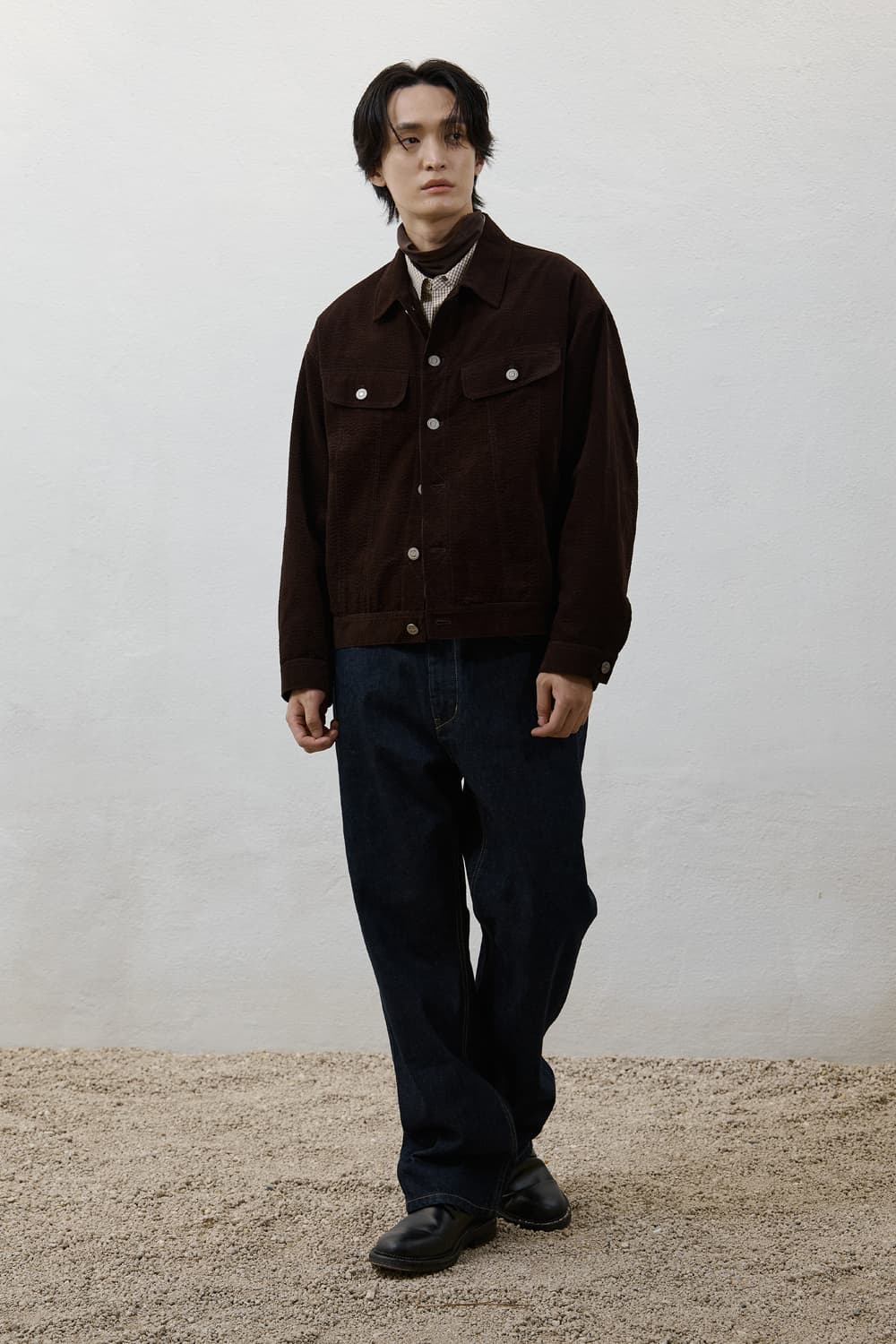 유스 코듀로이 텍스처 자켓 브라운 상품이미지2