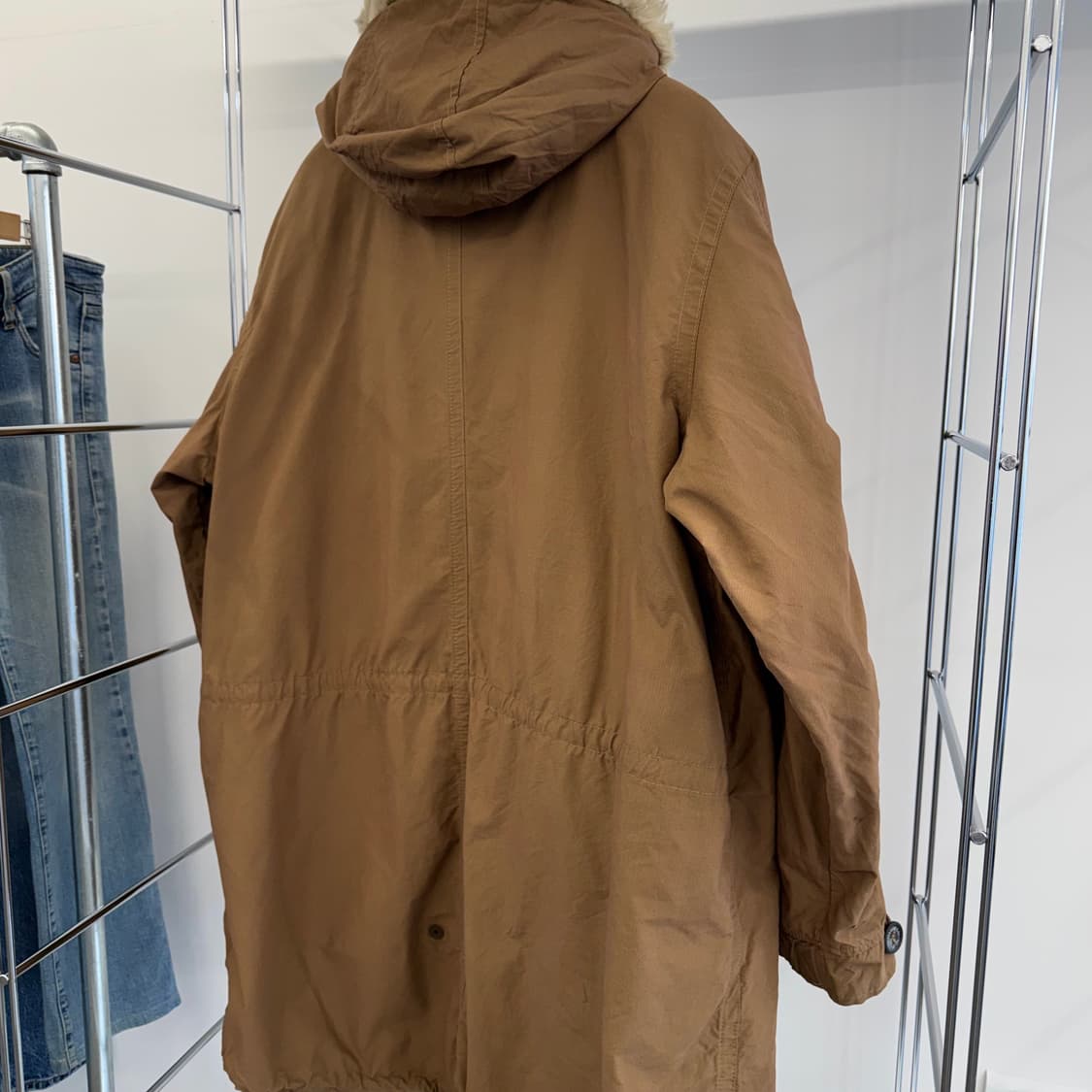 90s 리바이스 브라운 피쉬테일 파카 made in ITALY (L)   상품이미지7