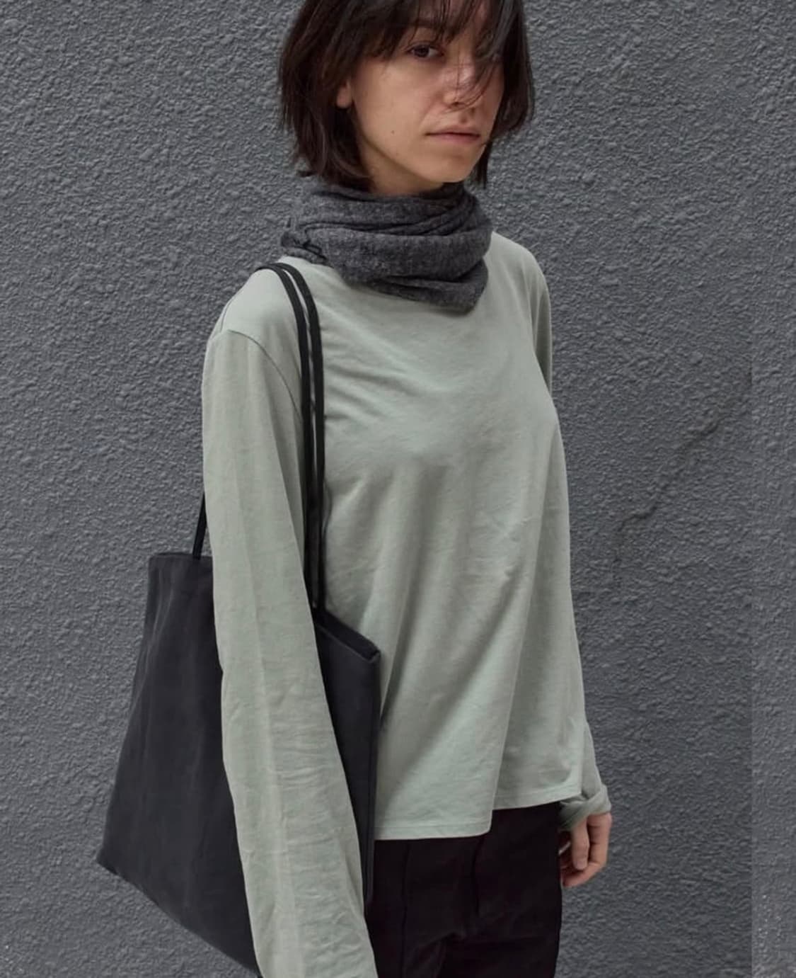 [034] long scarf grey 상품이미지1