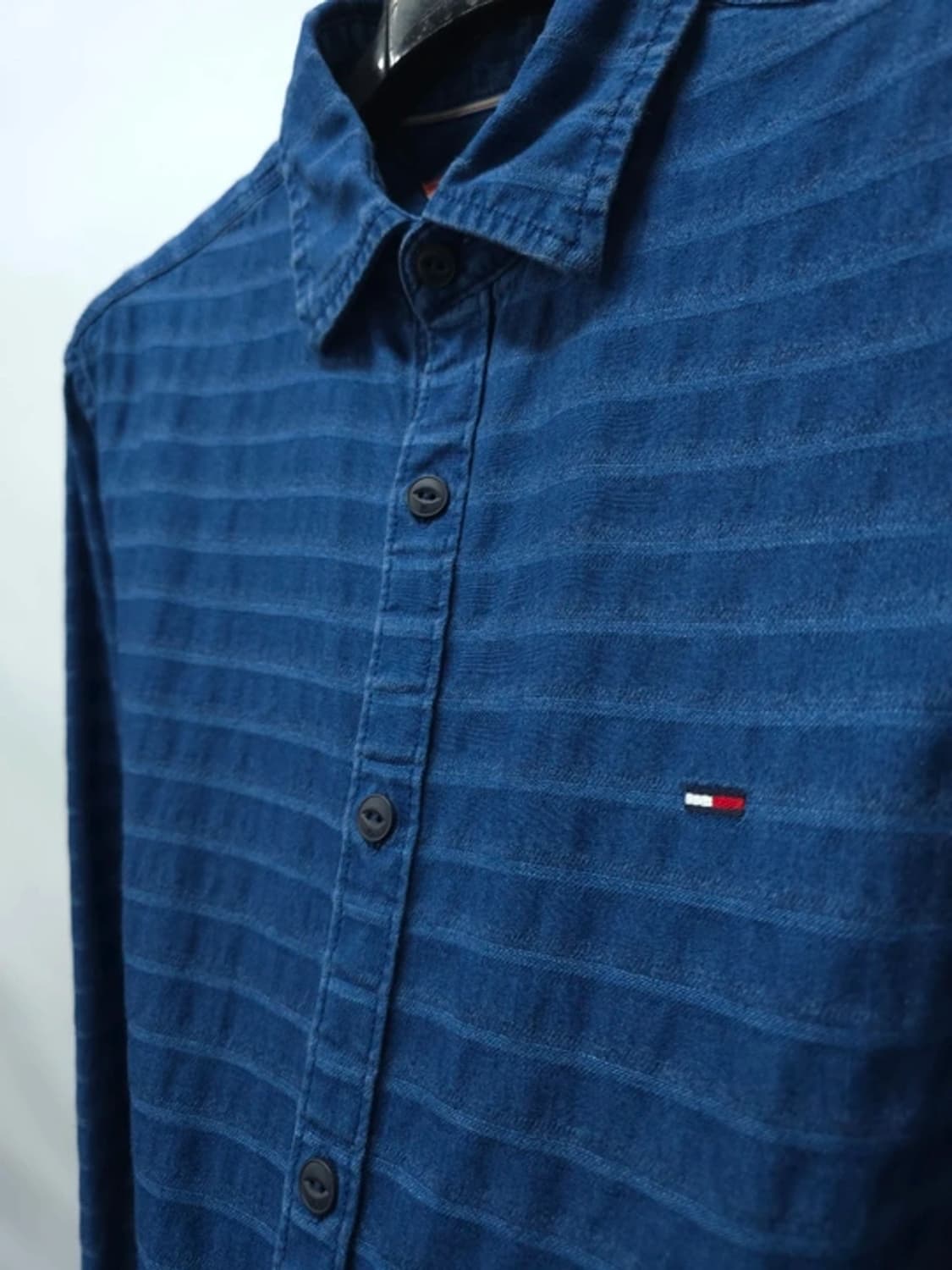 타미힐피거 샴브레이 진청 셔츠 (95) 상품이미지5