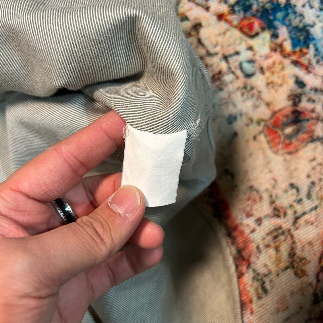 [XL] 00s MCM 레제르 라인 포켓 자수로고 셔츠 상품이미지5