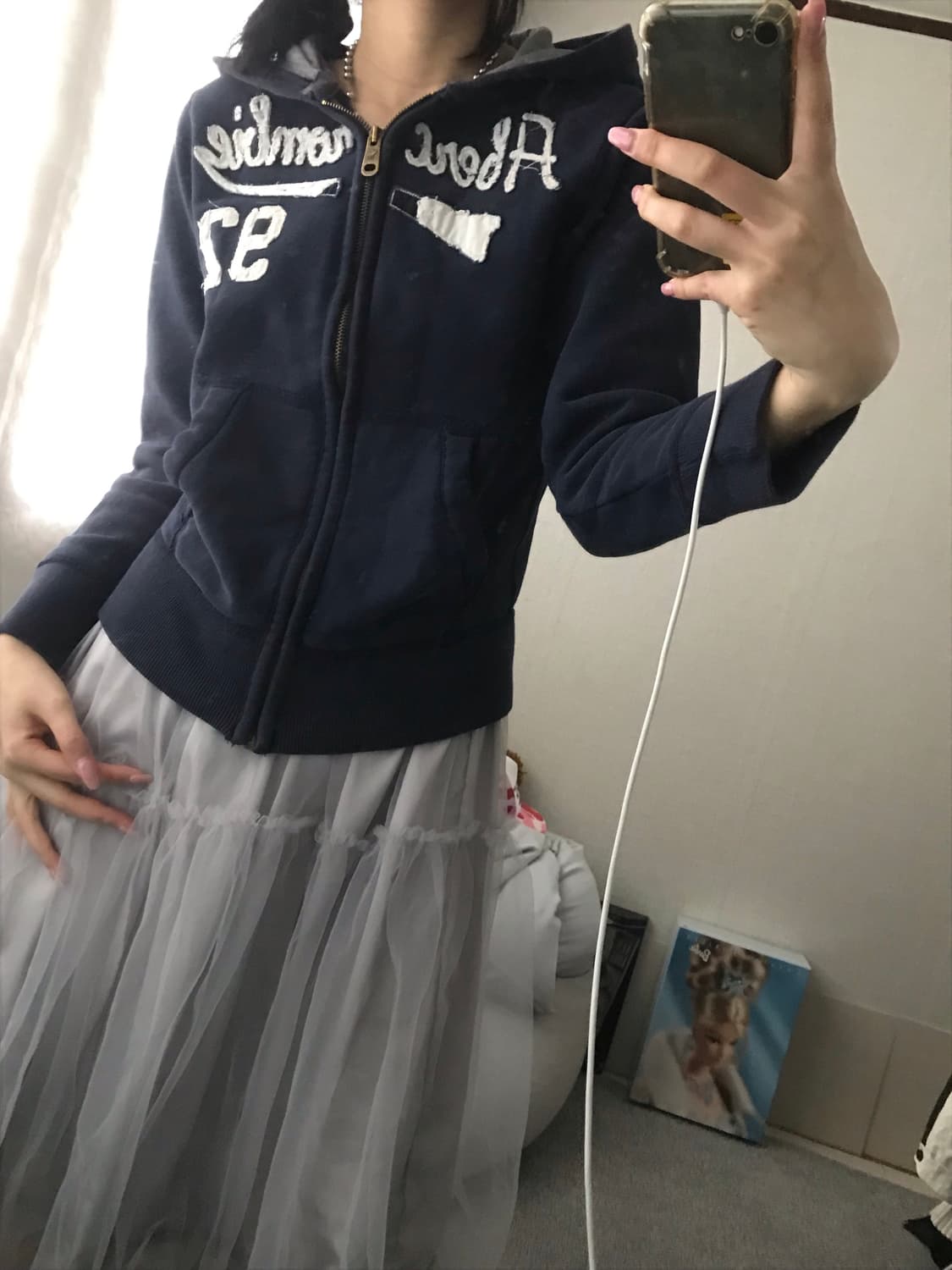 아베크롬비 네이비 후드집업 상품이미지6