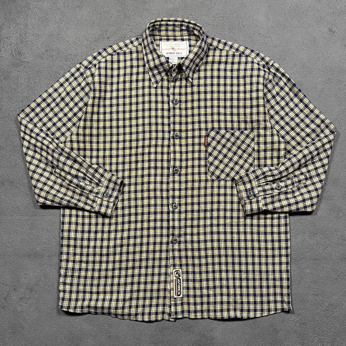 아비렉스 포켓 체크 셔츠 상품이미지2