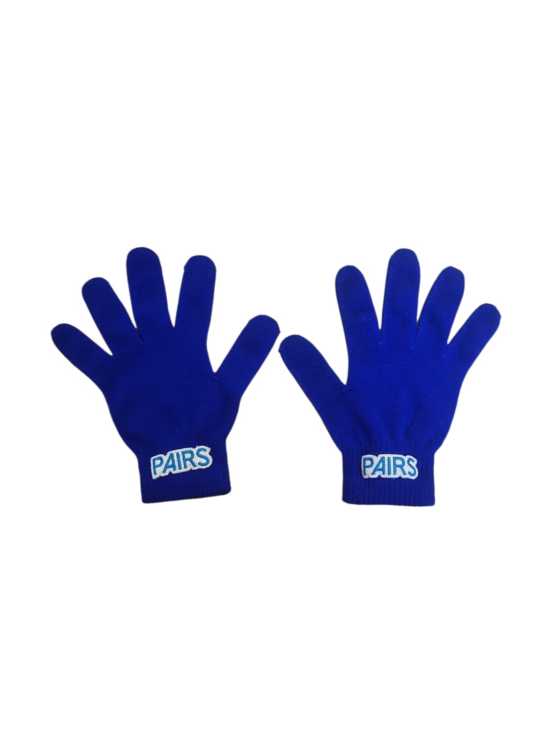 페얼스(PAIRS) 로고 니트 장갑 - 블루 상품이미지1