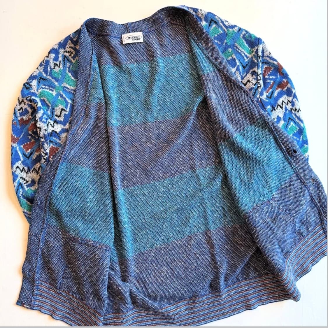 미쏘니 아트 컬러 가디건 상품이미지5