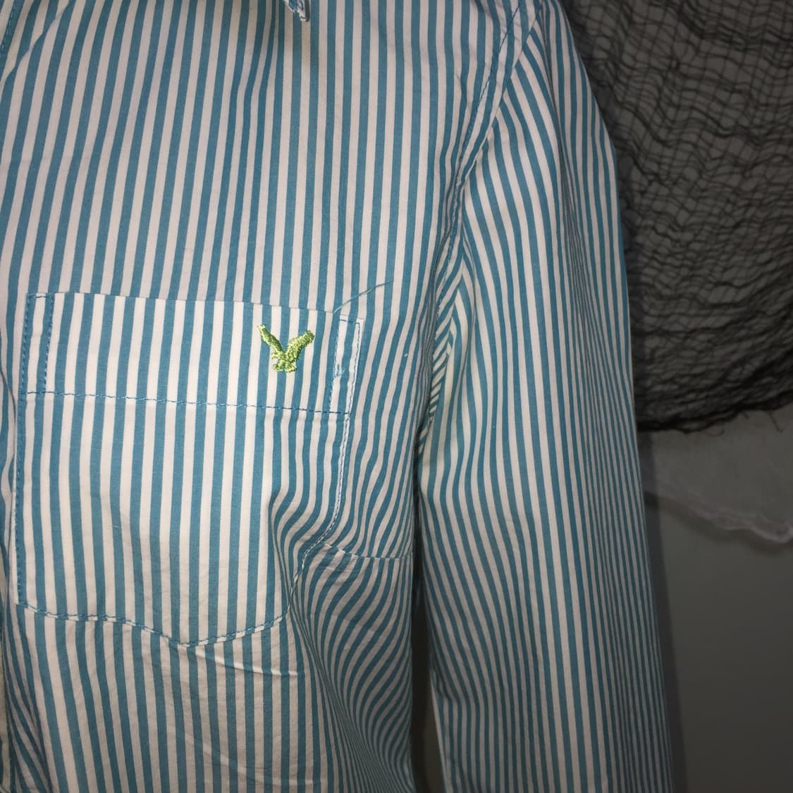 American Eagle fairy mint slim shirt  상품이미지3