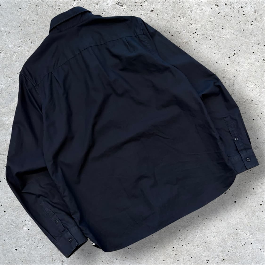 [L] 프레드페리 블랙 셔츠 긴팔 수입택 D811 상품이미지2