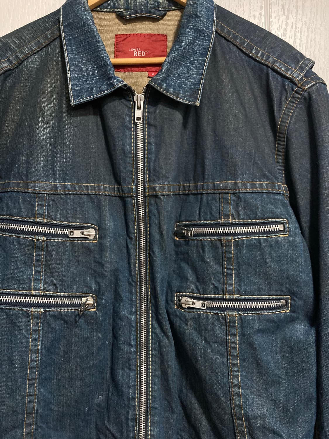 2003ss 리바이스 레드 멀티지퍼 데님 자켓 상품이미지5
