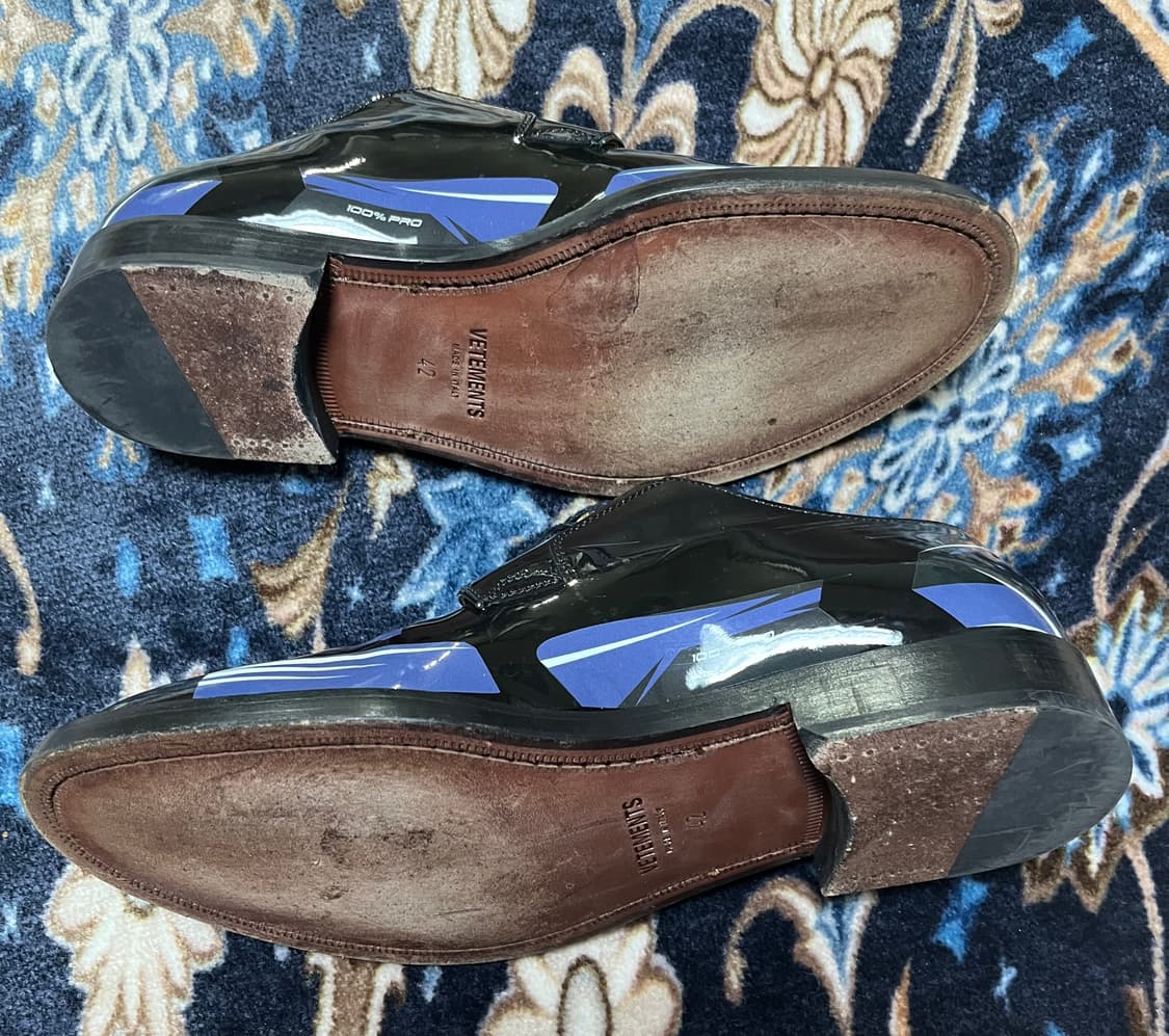 VETEMENTS 베트멍 처치스 블랙 레이스 더비 슈즈 상품이미지4