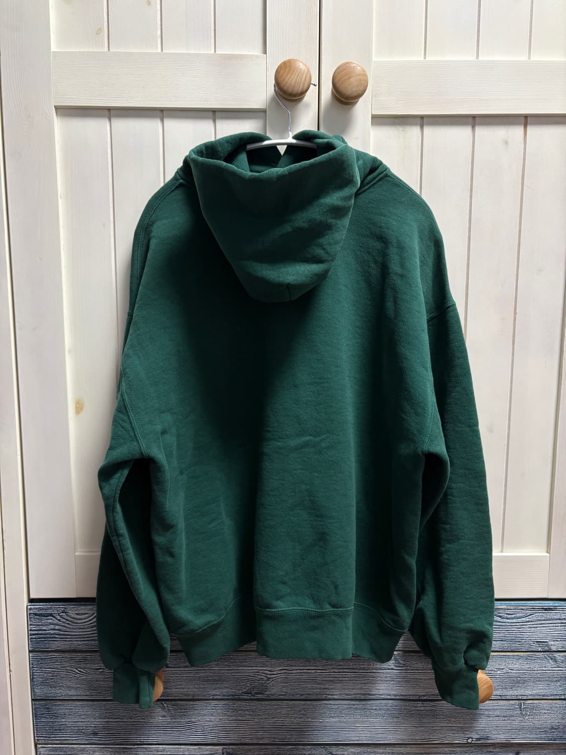 미제 usa 90s 러셀 후디 후드 그린 L 라지사이즈 상품이미지4