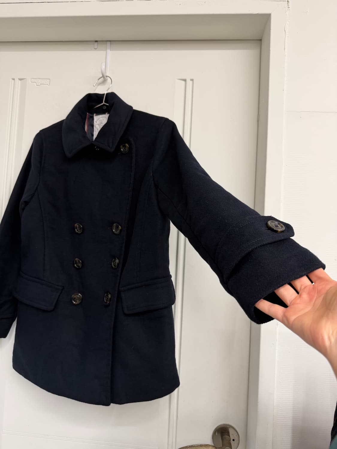 일본빈티지 네이비 더블코트 자켓 상품이미지7