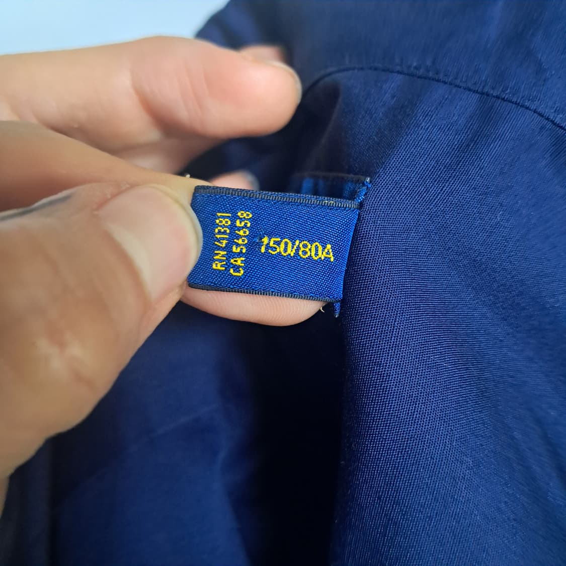 (거의새제품)폴로 랄프로렌 네이비 셔츠 0사이즈(44사이즈) 상품이미지7