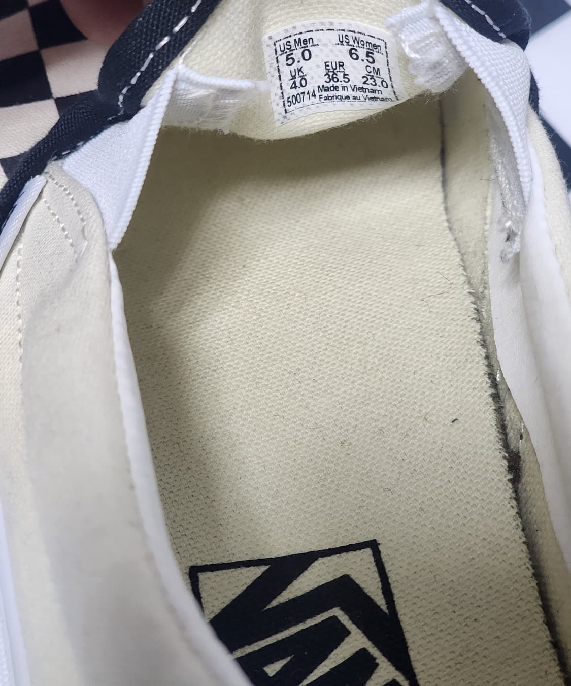 반스 체커보드 슬립온 230mm 상품이미지7