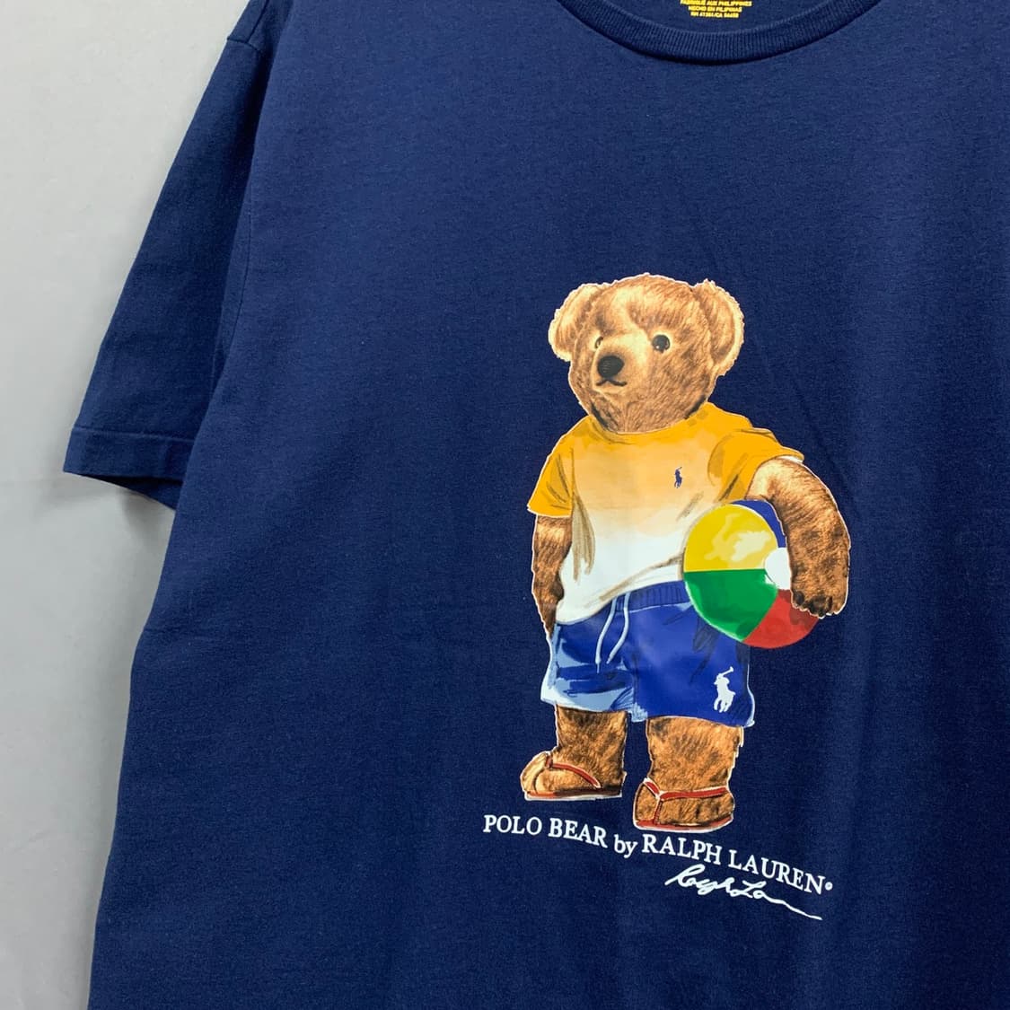 L 폴로랄프로렌 커스텀 슬림핏 빅 베어 프린팅 반팔티 상품이미지3