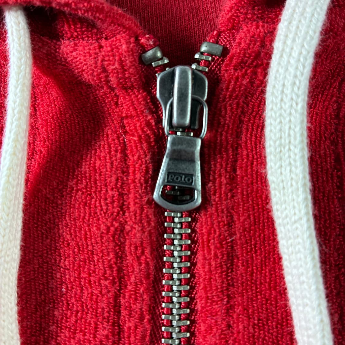 Polo  폴로 랄프로렌 자수 코튼 스웻 레드 후드집업  상품이미지5