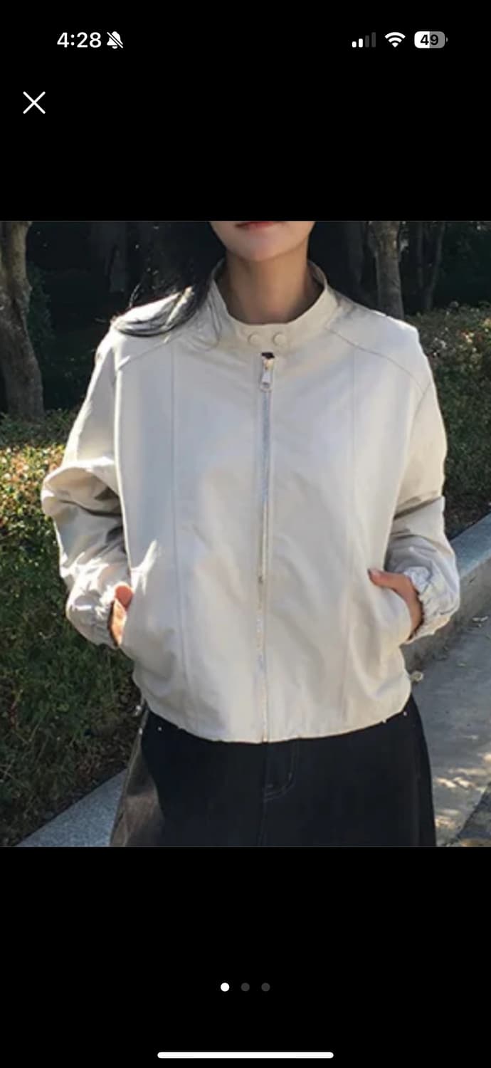 바이커 라이더 자켓 바람막이 집업 상품이미지1