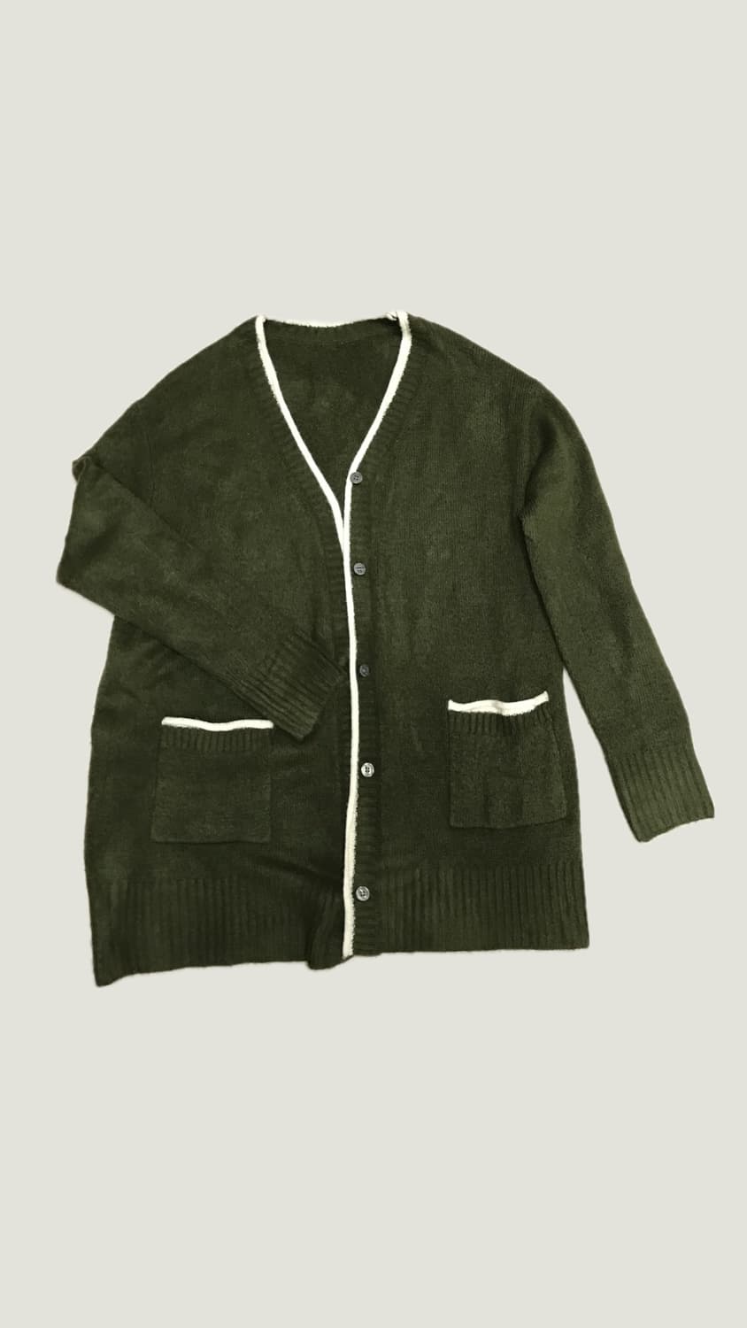 올리브 모리걸 코디 세트🍃 니트가디건+목폴라니트+크로셰 스커트 상품이미지4