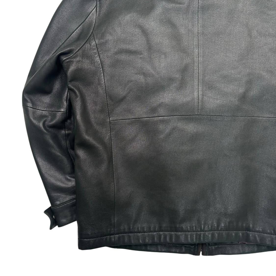 Saint Michelle 퍼 라이딩 램스킨 레더 자켓 L 상품이미지6