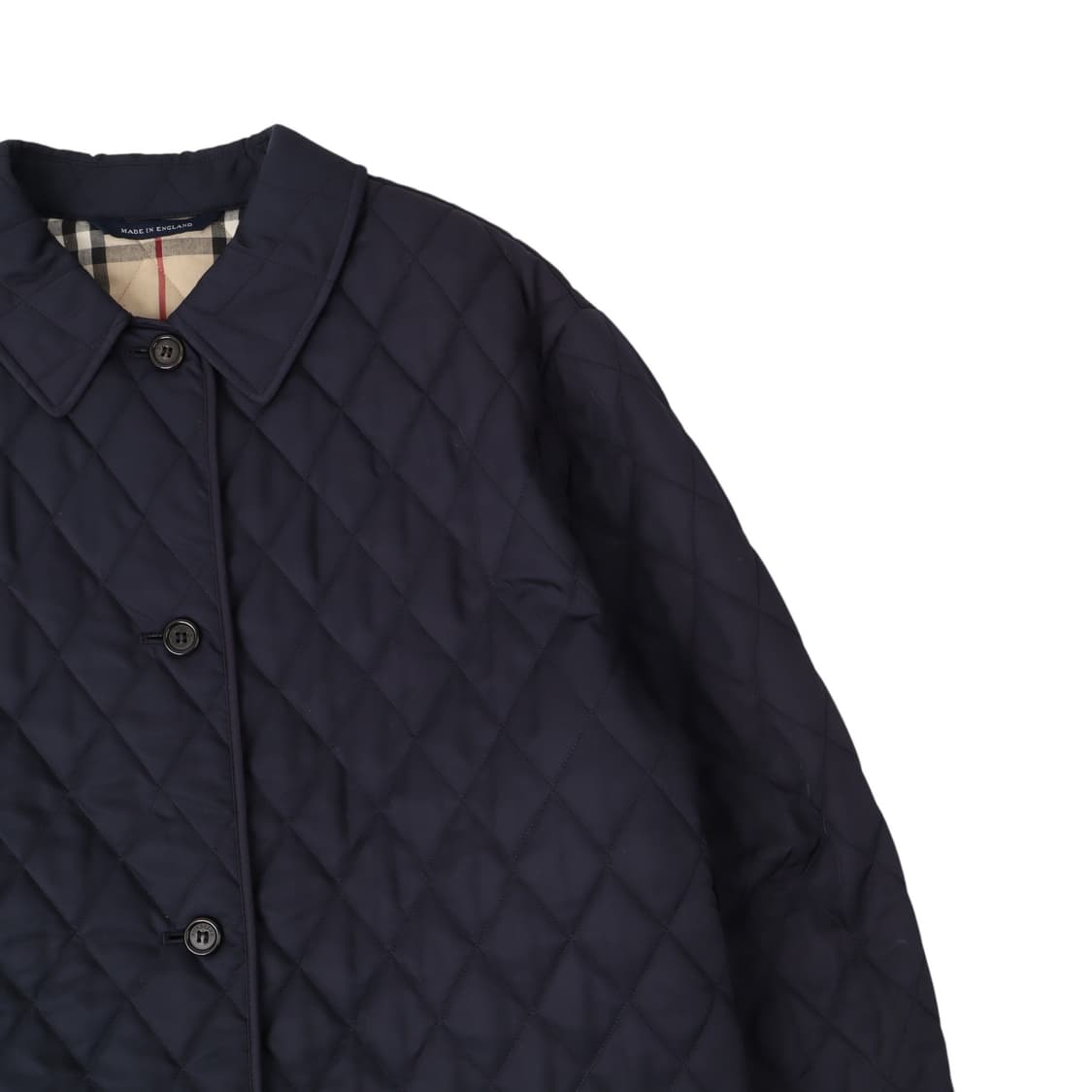 버버리 네이비 노바체크 라이너 퀄팅 자켓 상품이미지2
