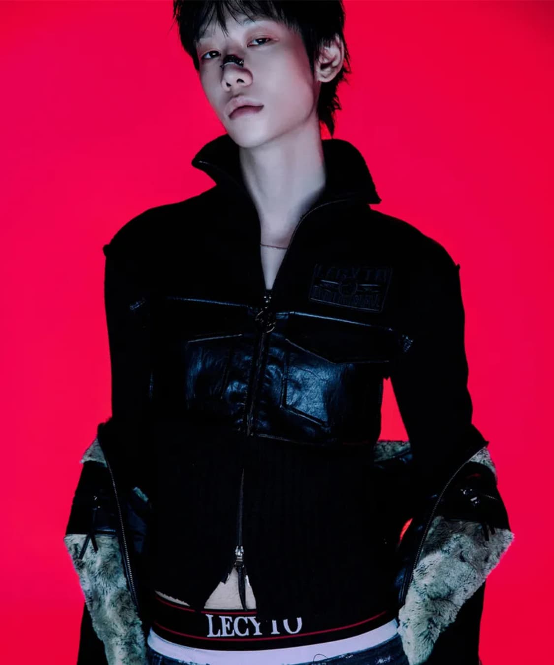 레씨토 페브릭 믹스 집업 상품이미지2