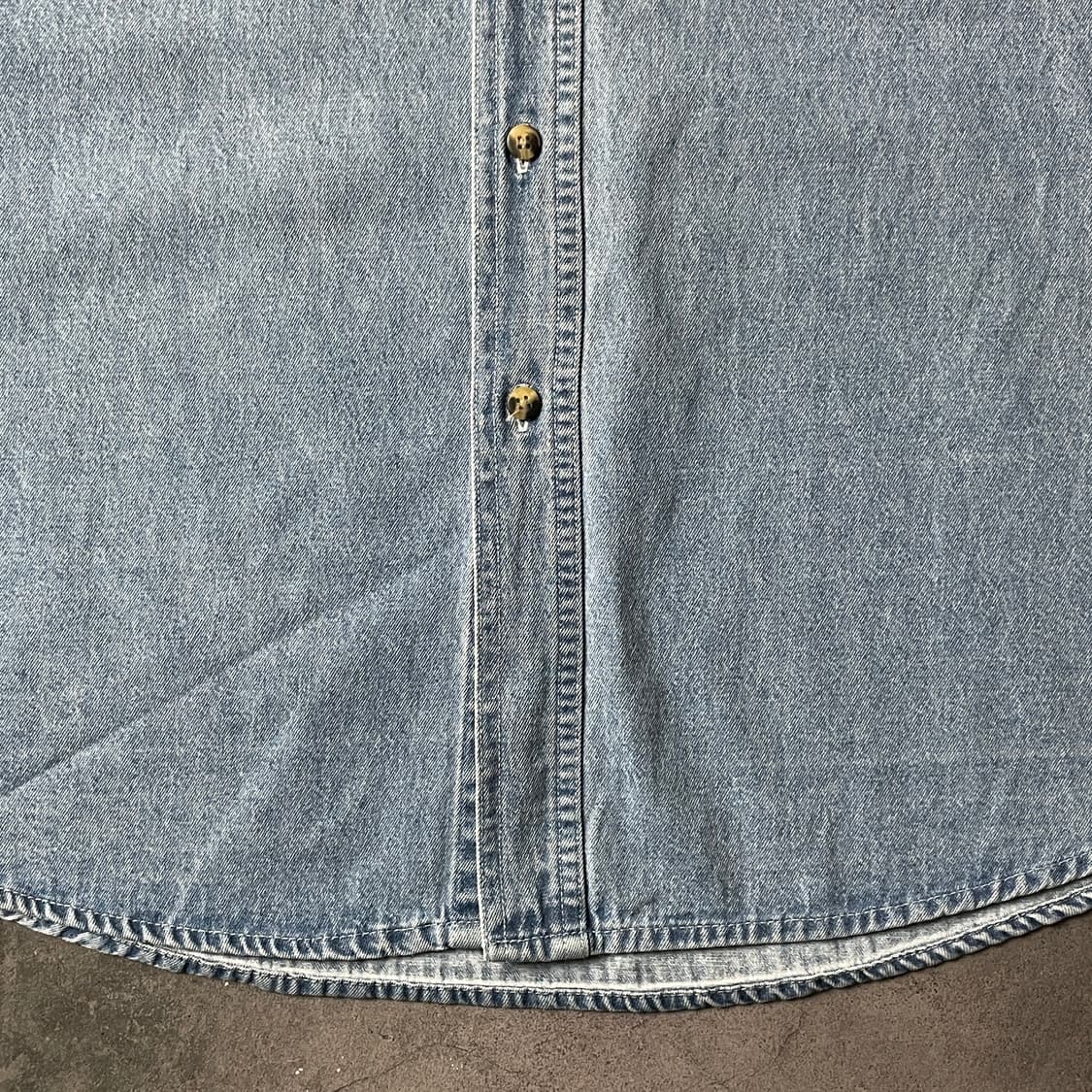 WANTED 빈티지 연청 코튼 데님 셔츠 A00645 상품이미지4