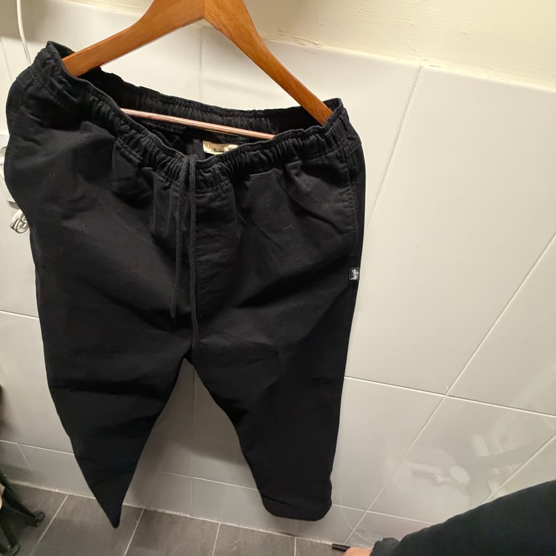 스투시 브러쉬드 비치팬츠 블랙L 상품이미지2