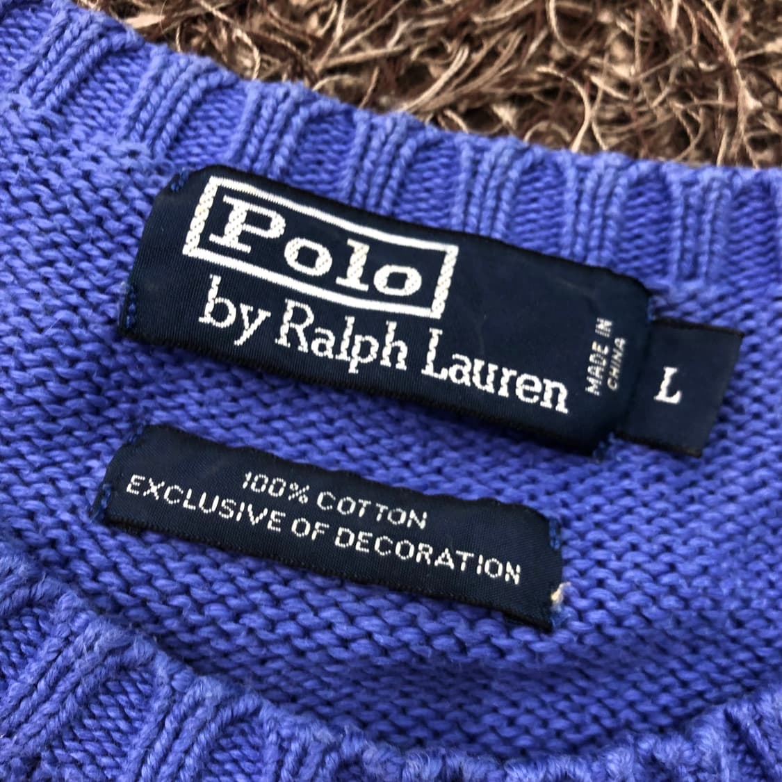 폴로 랄프로렌 블루 니트 스웨터 상품이미지4