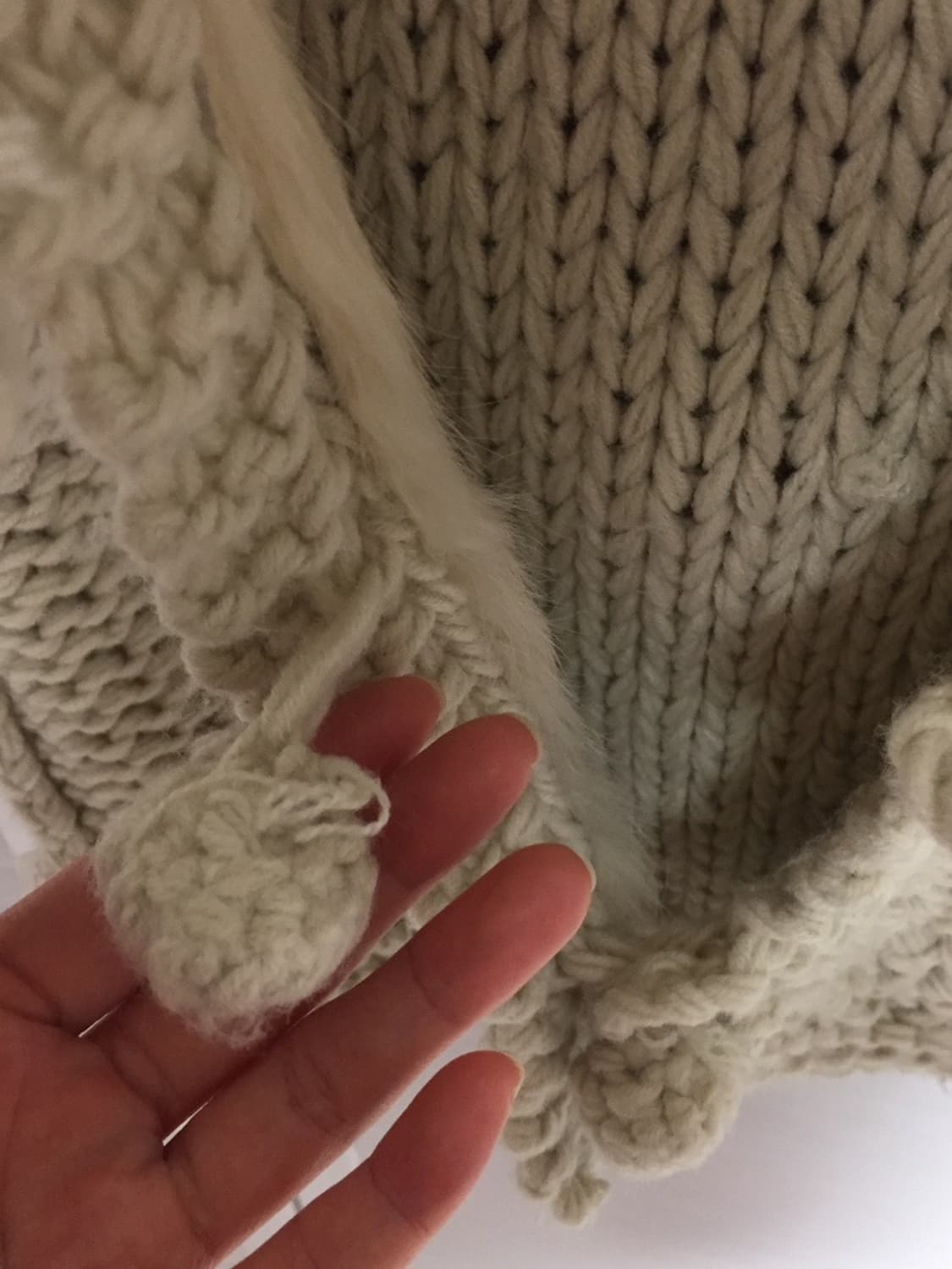 빈티지 후드 니트 베스트 상품이미지6