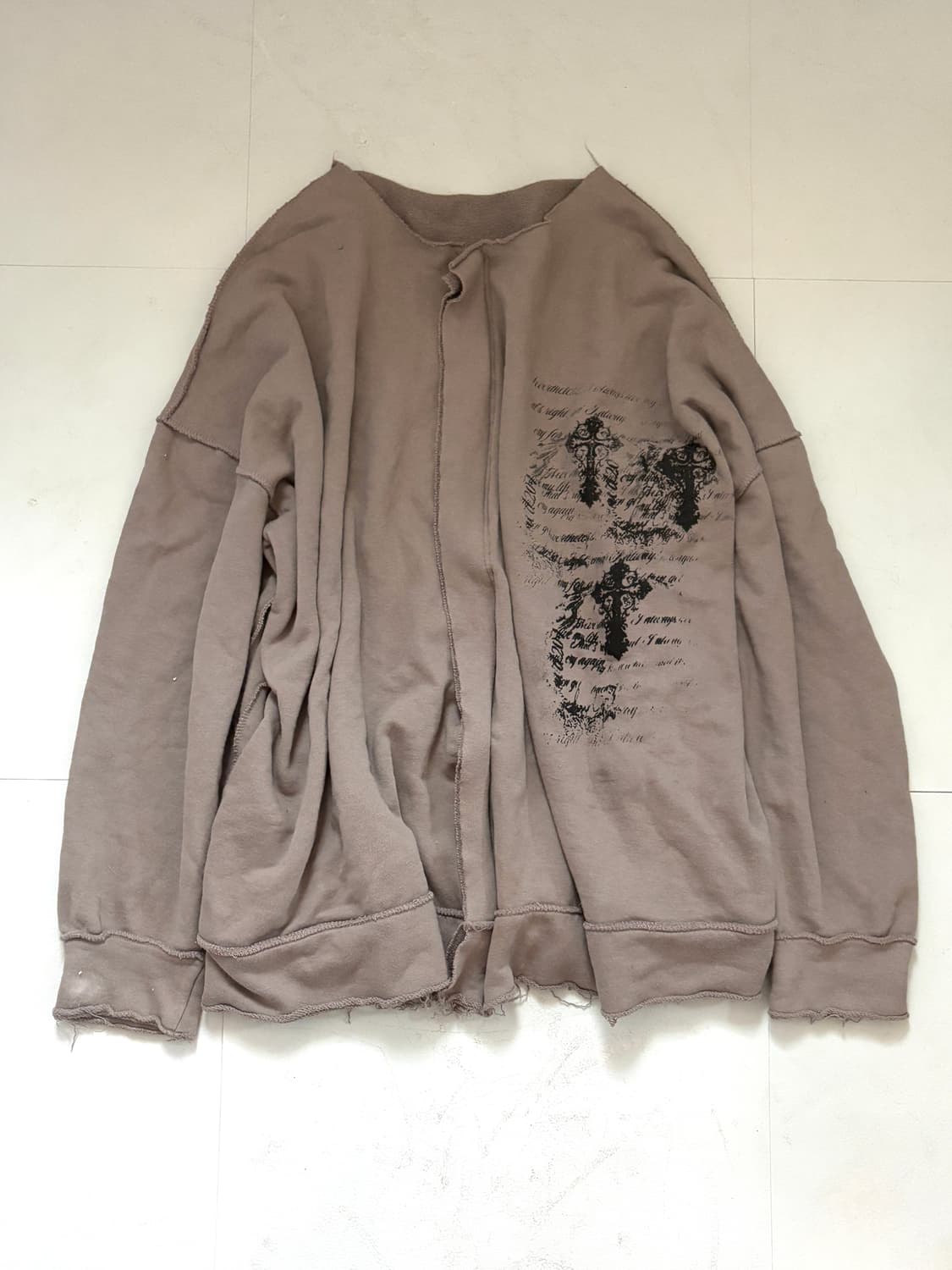 • hurtremake grung cross-printed zip-up 상품이미지1