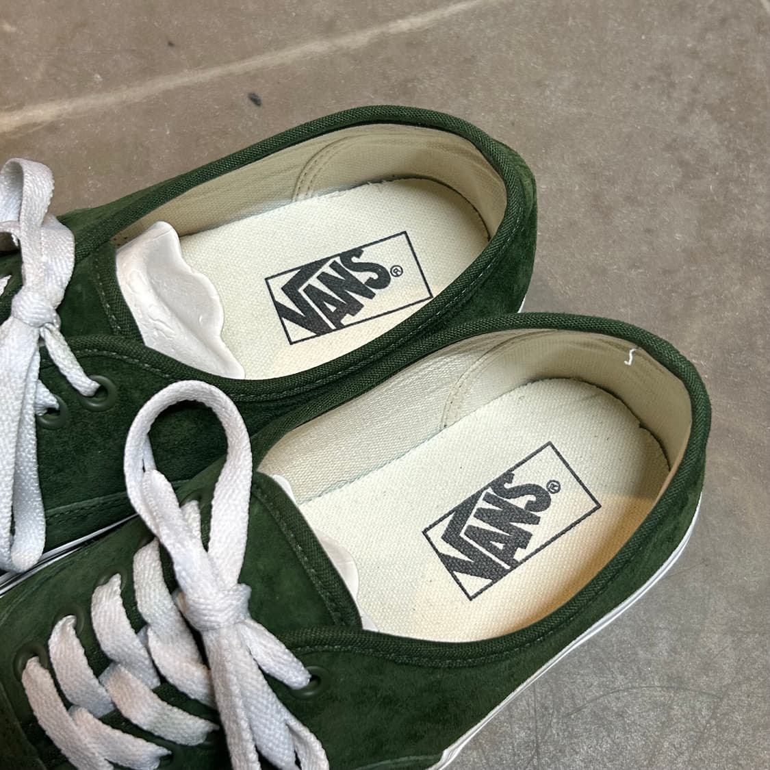 275) 반스 어센틱 그린 스웨이드 스니커즈 신발 상품이미지5