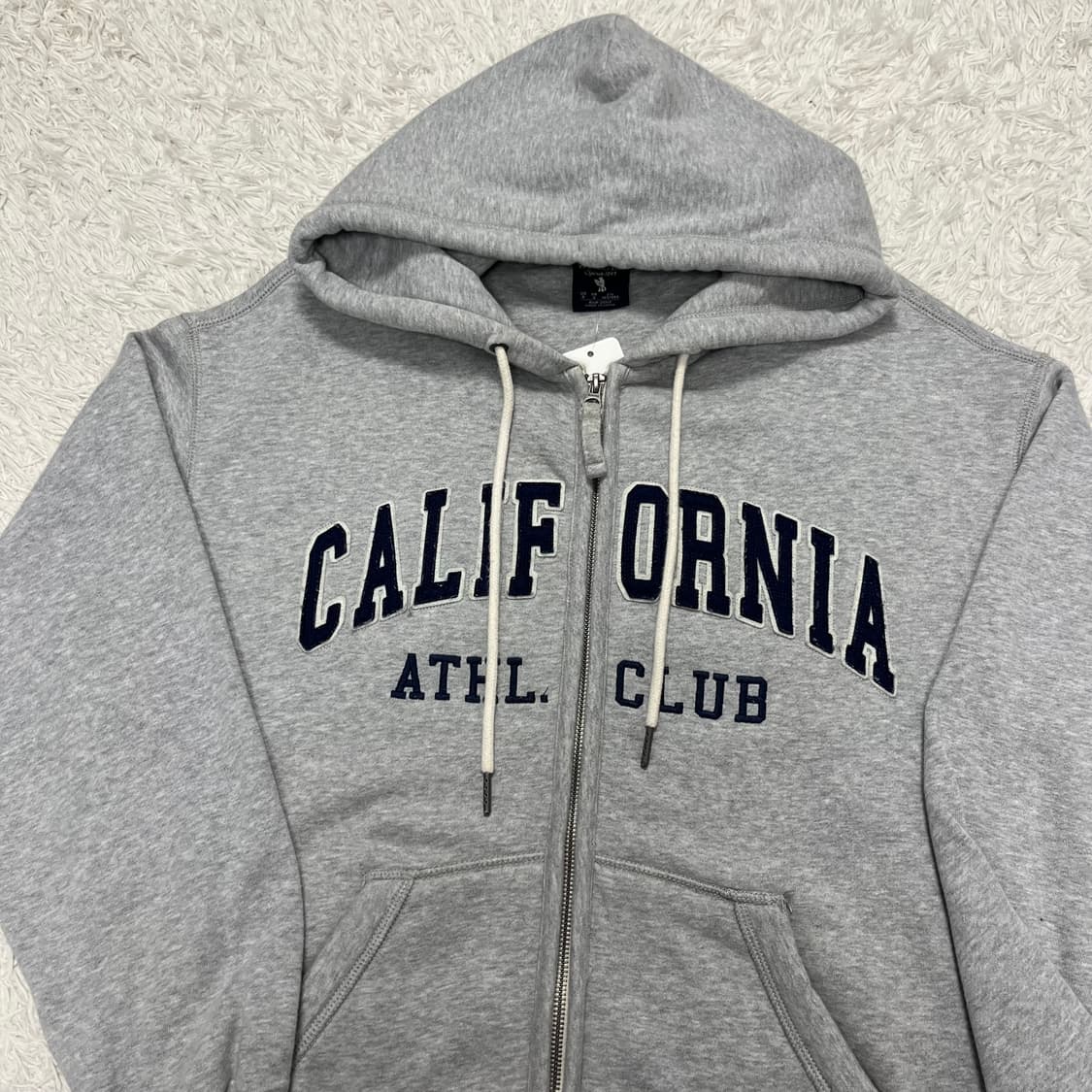 Who.A.U grey two-way zip-up hoodie 상품이미지5