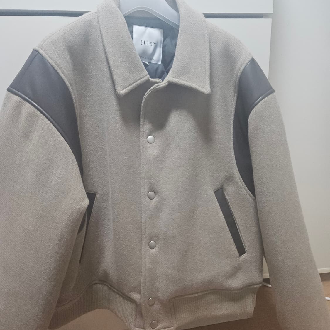 집시 시티 바시티 자켓 모카멜란지 m사이즈 상품이미지3