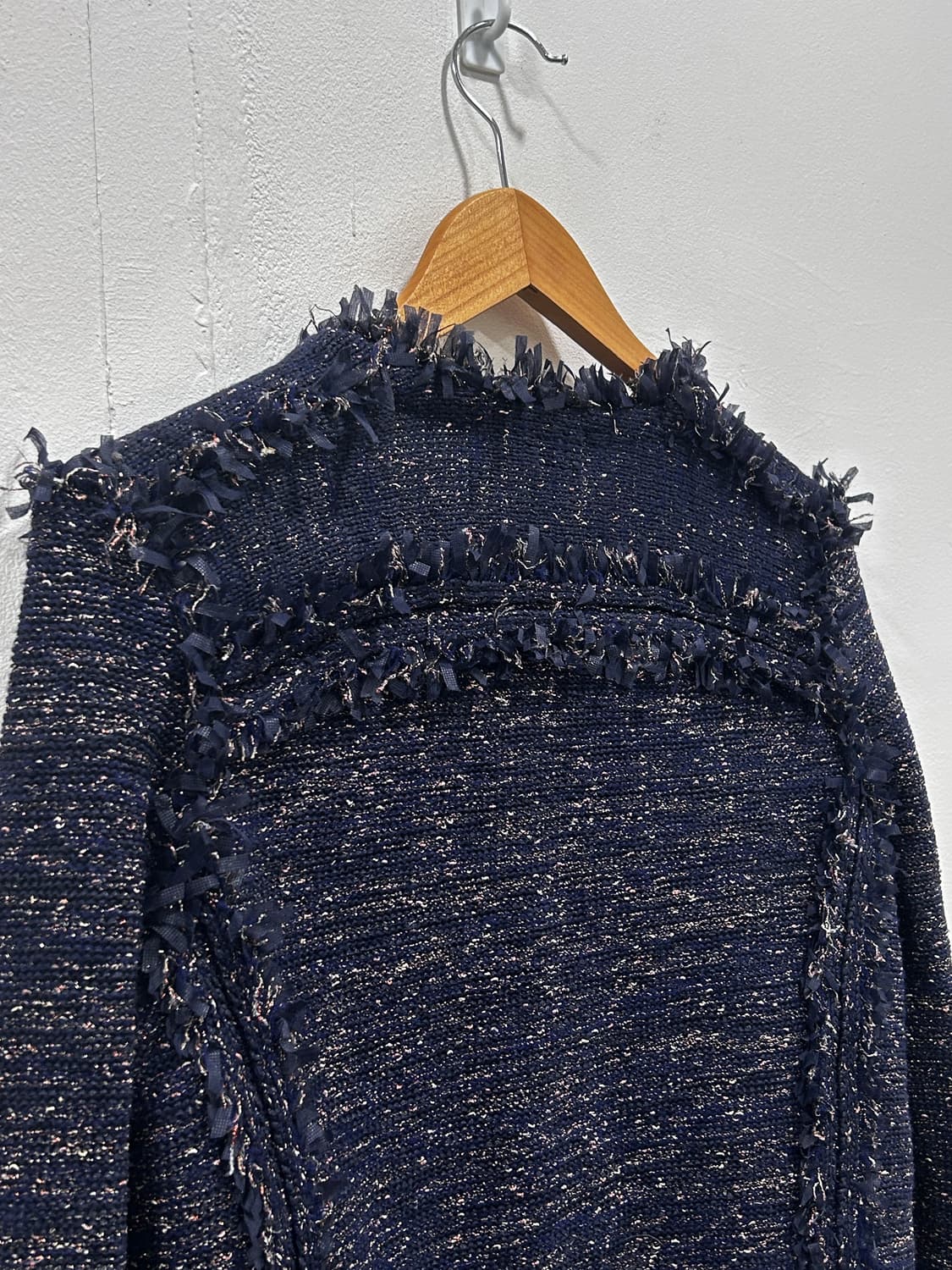 한섬 마인 트위드 니트 자켓 90사이즈 상품이미지5