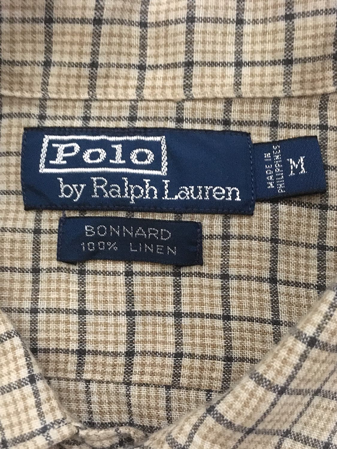 90s Bonnard 100% linen b.u check shirts 상품이미지2