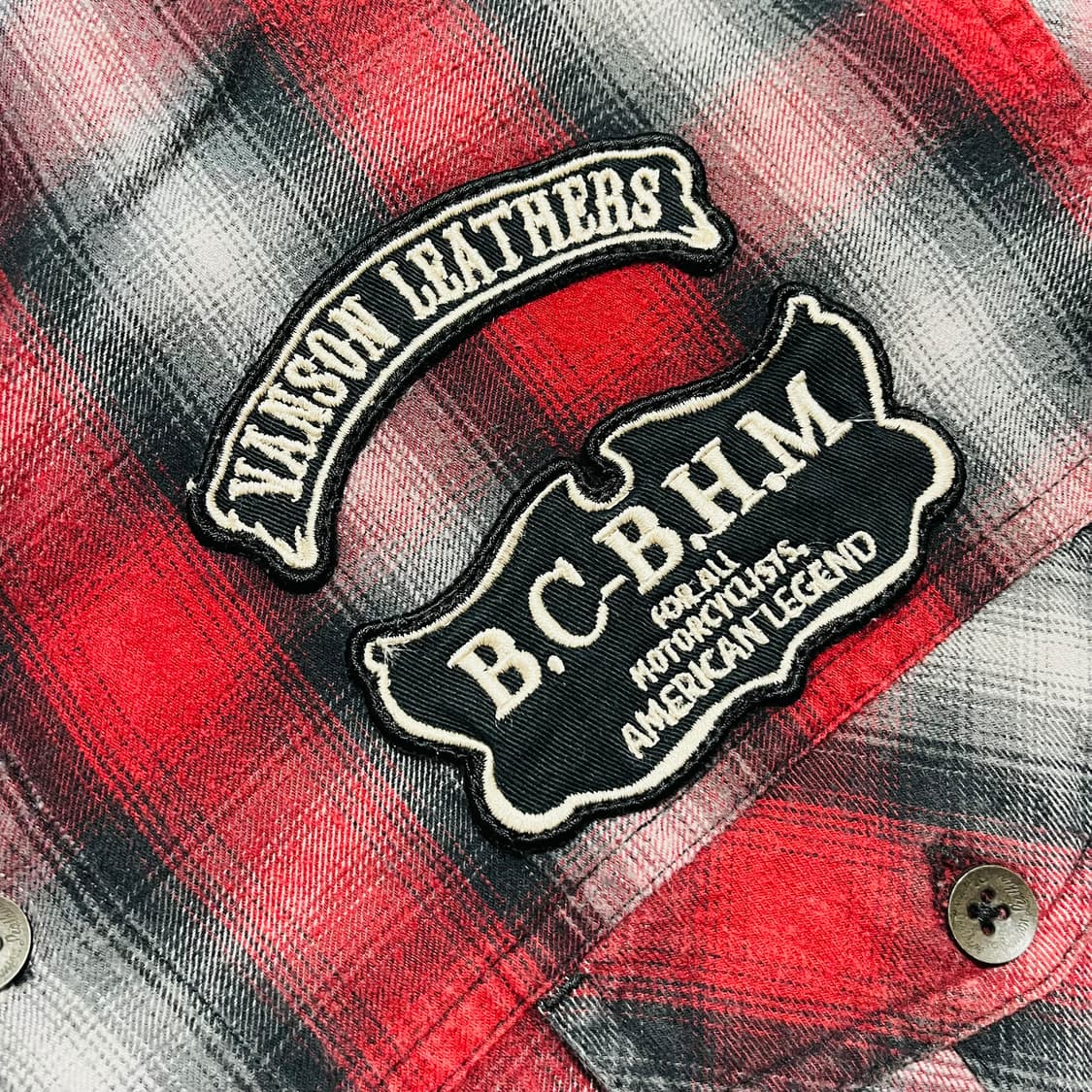 Vanson Eagle red checkered shirt 상품이미지6