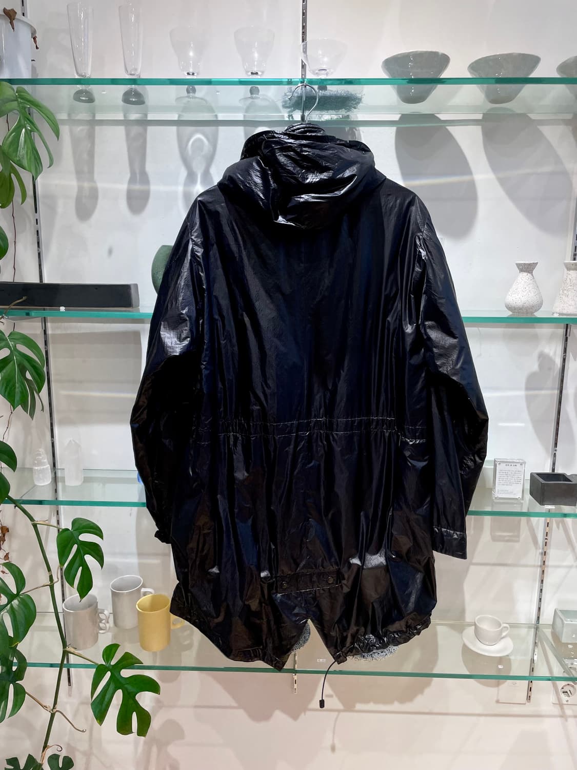 요지야마모토 뿌르옴므 quilted design hooded coat 상품이미지2