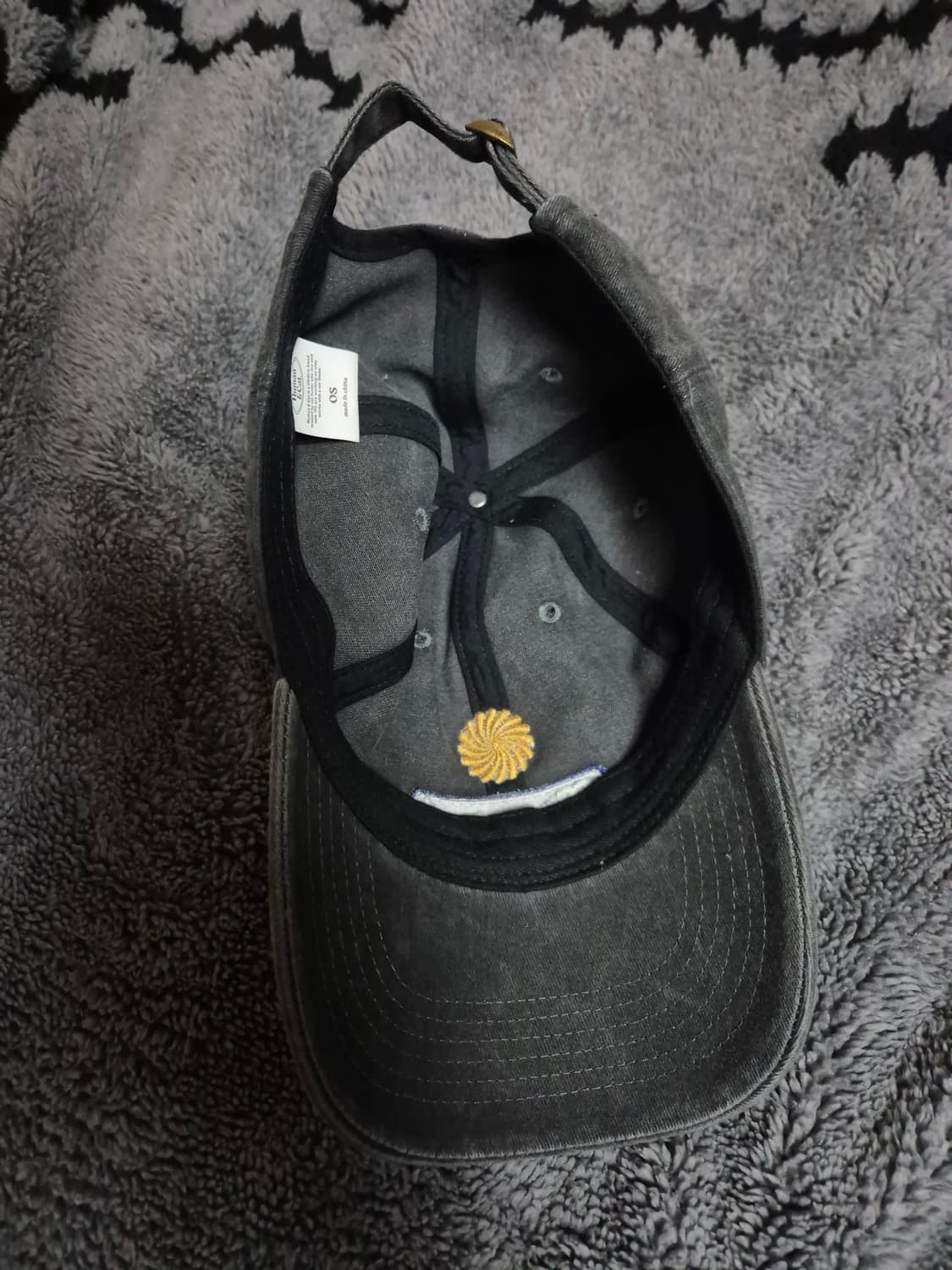 파운드3 스톤 워시드 볼캡 차콜 상품이미지2