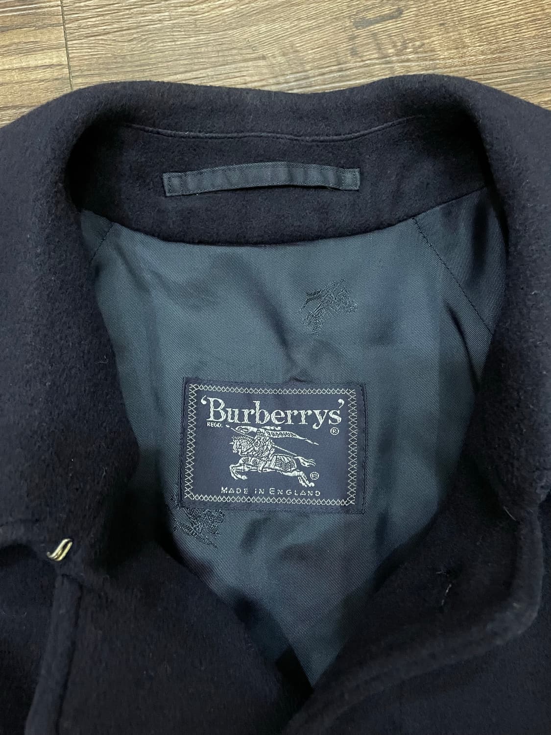 버버리 발마칸 울 캐시미어 코트 네이비 50 상품이미지7