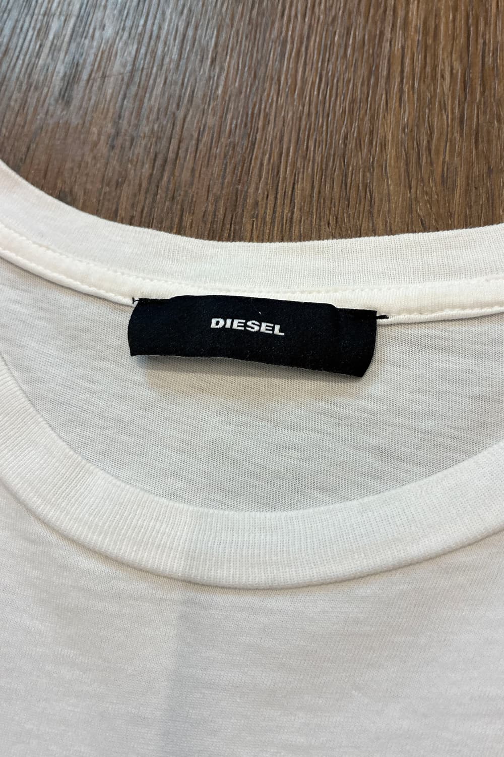 Diesel Slim Fit White Line Logo T-Shirt 상품이미지6