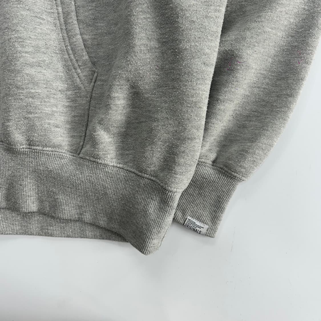 Thisisneverthat 디스이즈네버뎃 그린 로고 그레이 후드티 상품이미지5