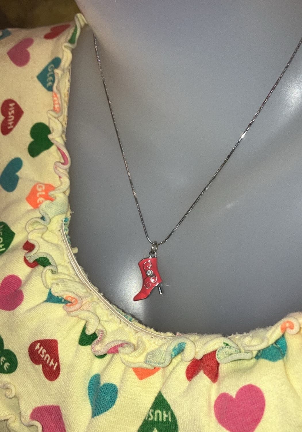 jpn 핑크 부츠 목걸이 상품이미지3