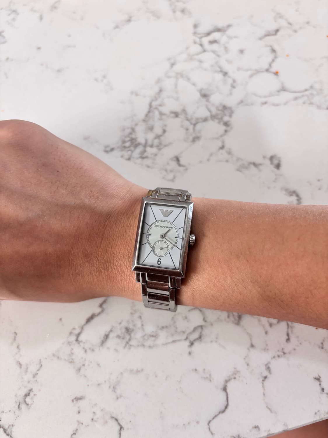 조르지오 아르마니 실버 메탈 손목시계 상품이미지1