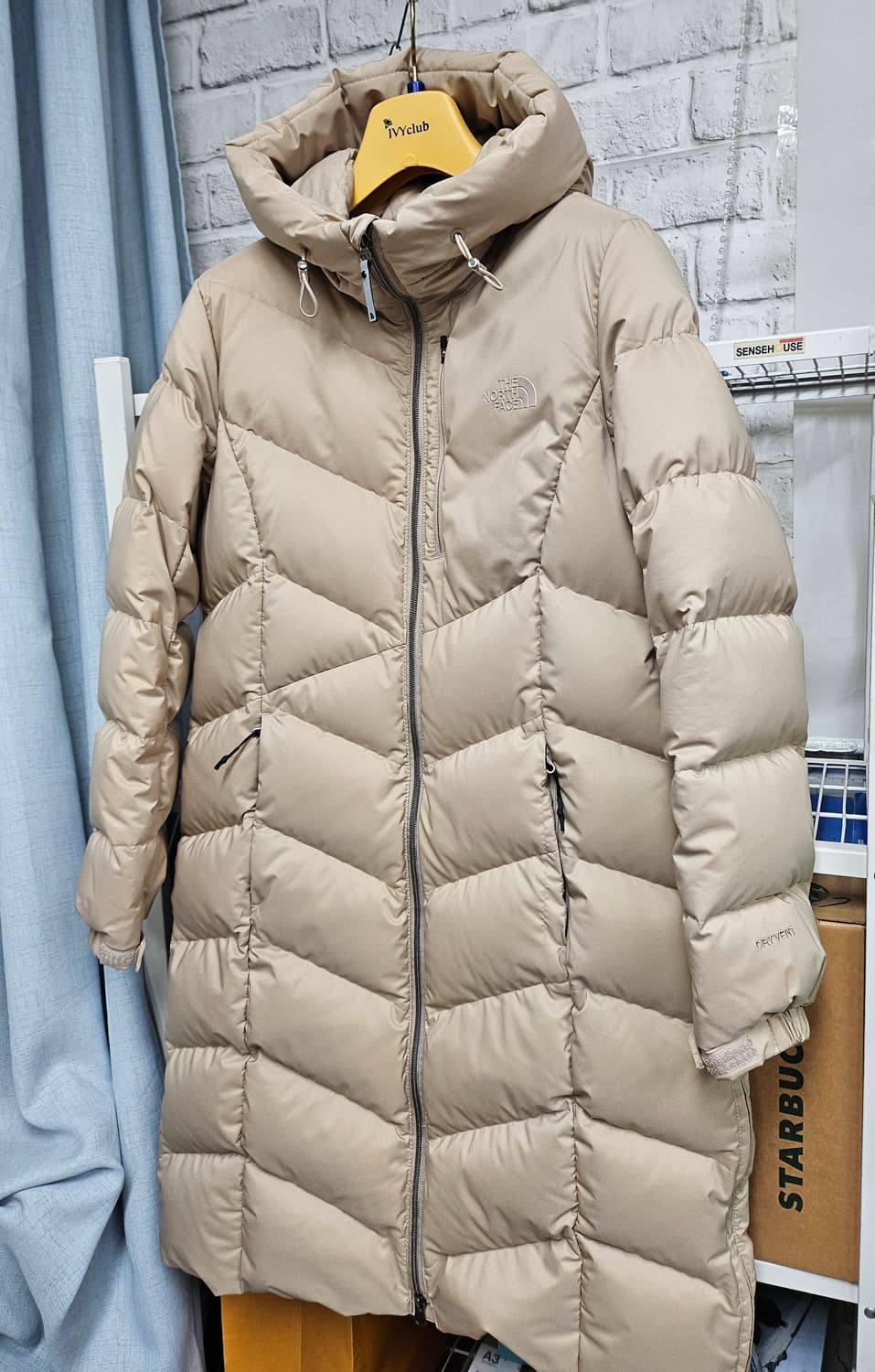 노스페이스 여성롱패딩 90 M 슈퍼에어 다운코트 AD16 상품이미지2