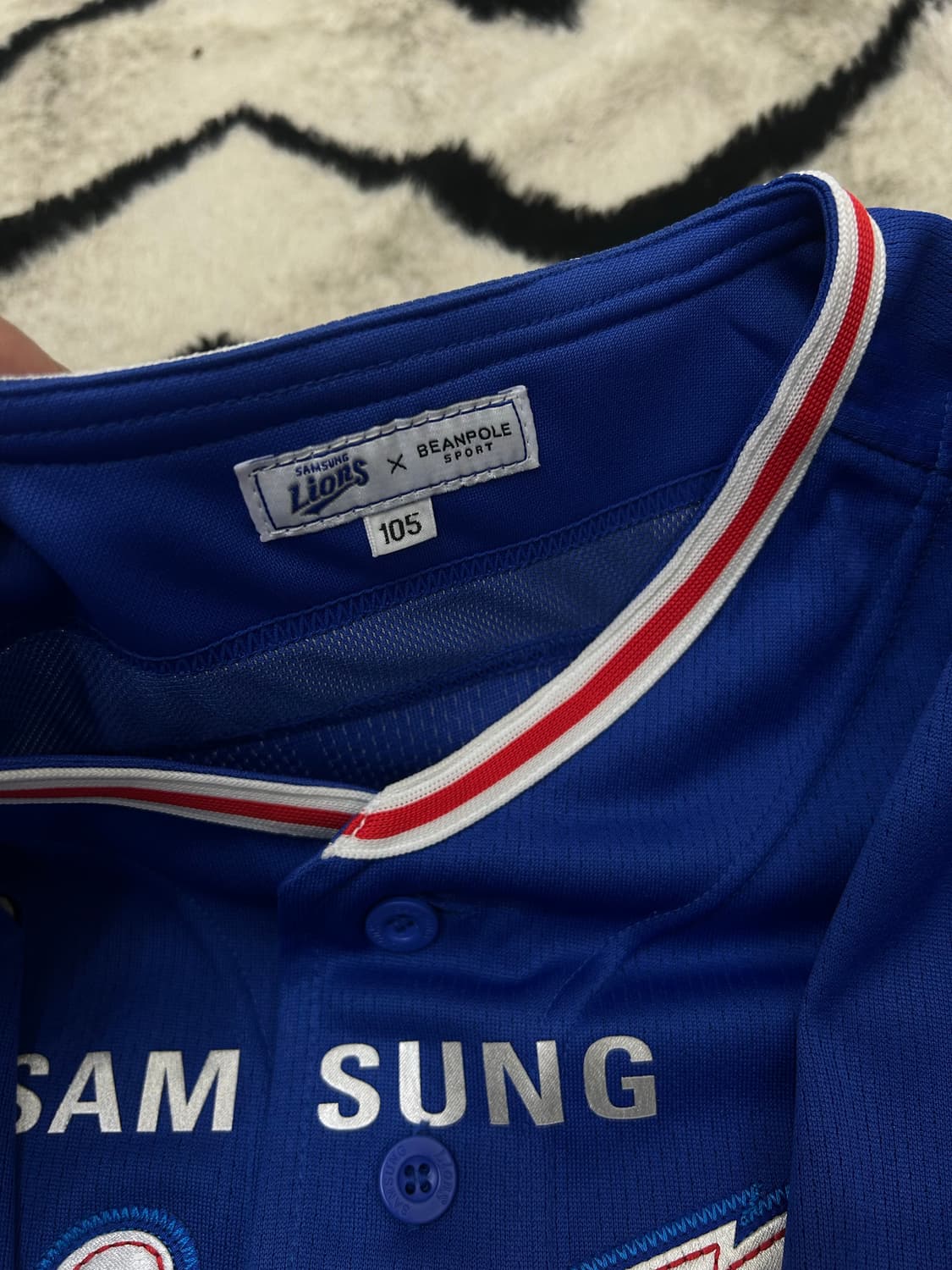 [XL]빈폴 삼성라이온즈 반팔유니폼/구자욱 상품이미지5